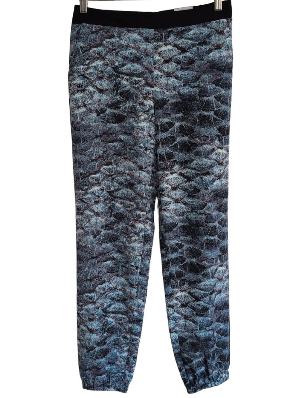 NWT Reitmans Slim Leg Comfort Joggers Size 5 Blue Printed Activewear Athleisure
